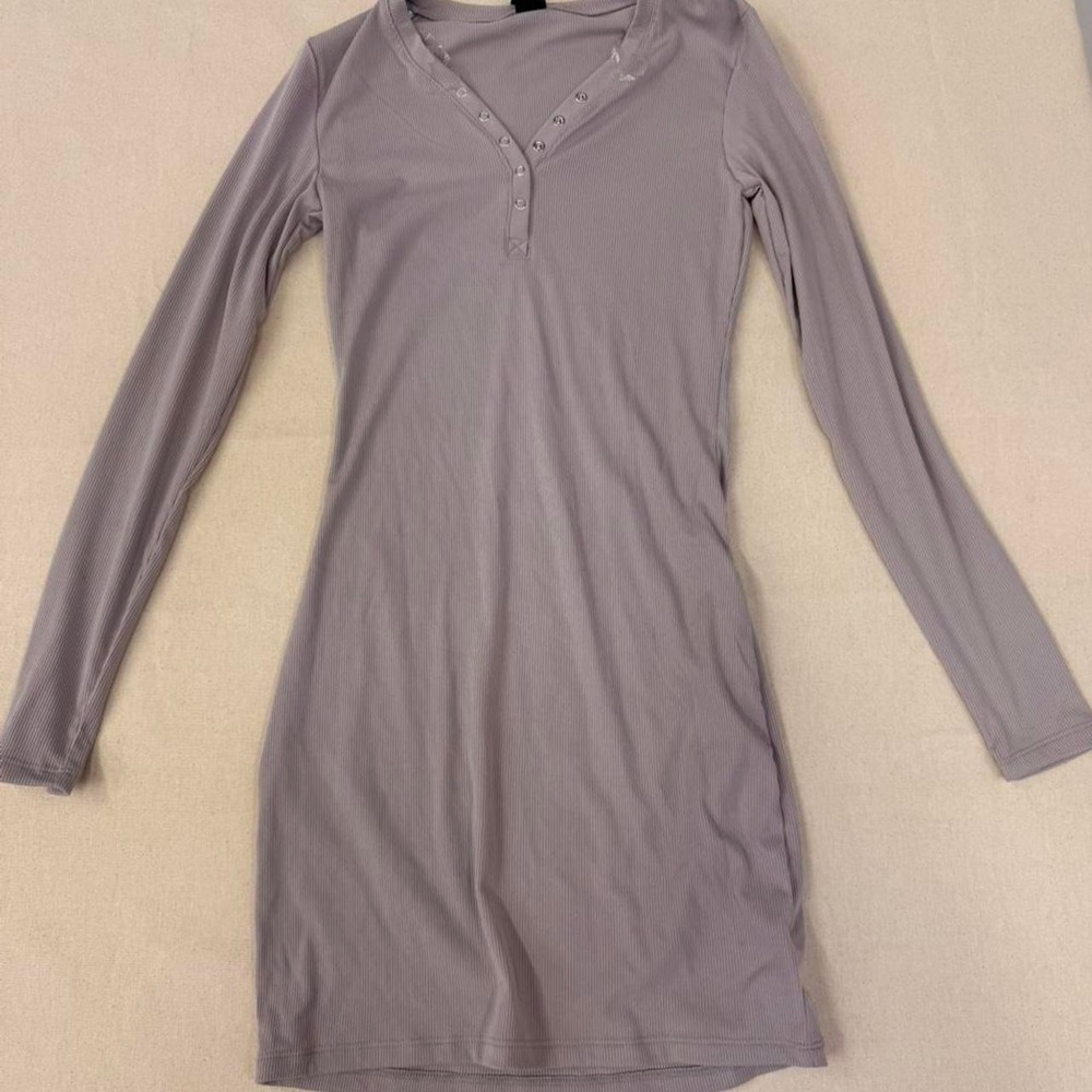 Wild Fable ribbed long‎ sleeve mini dress
